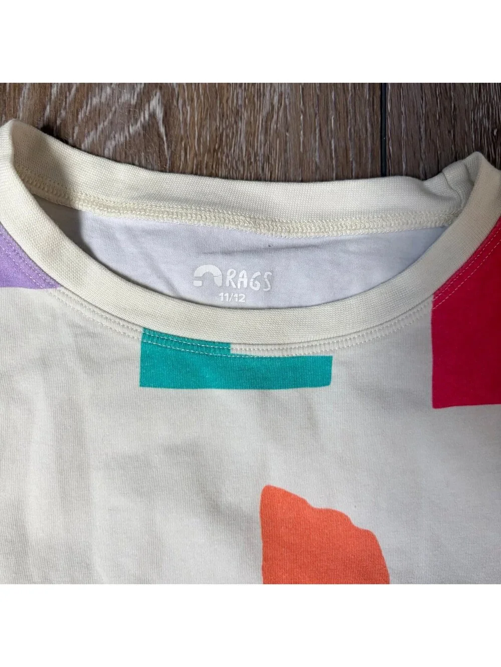 Rags Abstract Geometric T Shirt